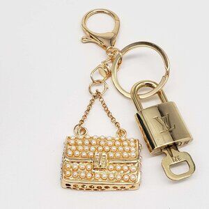 Louis Vuitton Gold Padlock 🔑 Authentic LV Unbranded Keychain Bag Charm